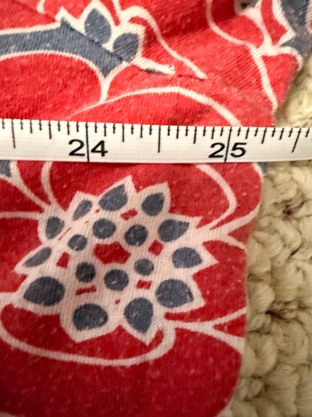 Boden Vintage Red Floral Button Up Blouse Women’s US 18 Tailored - Picture 8 of 9